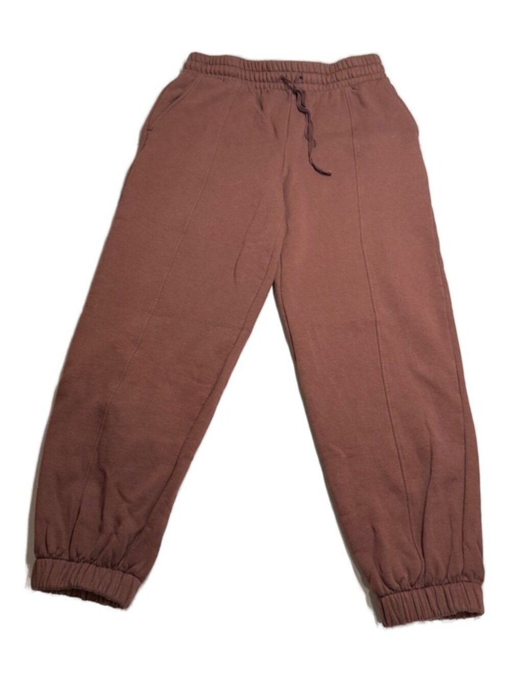 Women's Dusty Rose Jogger Pants - Casual Elastic Waist